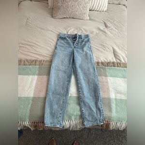 Express short straight leg jeans